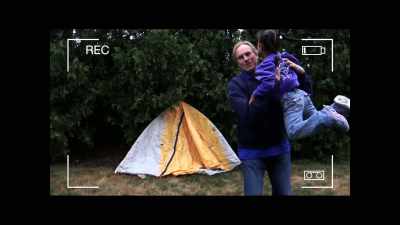 - Hi, dad.
- Hey, how are you doing, Mary? - The Tent