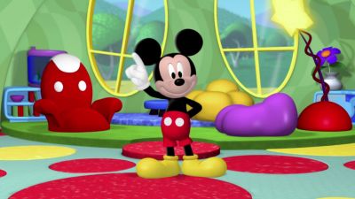 Hi, everybody. You're just in time. - Mickey Mouse Clubhouse