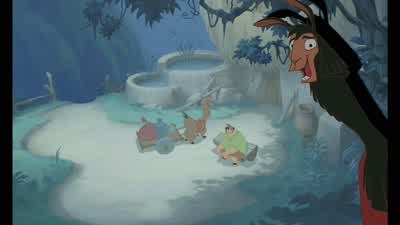Hi. Excuse me. Two seconds here. I'm the one in the cart. Remember? This story's about me, not him. - The Emperor's New Groove