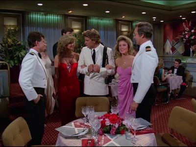 - Hi, guys.
- Good evening. - The Love Boat