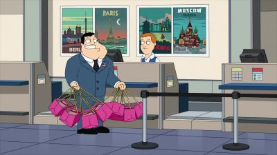 Hi. I need eight tickets
to Moscow. First class. - American Dad!