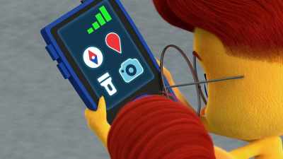 -Hi, phone!
-[phone] Hello. - The Chicken Squad