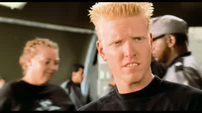 Hi. Forget about it, Ace. You don't stand a chance. What makes you think you'd make squad leader, Ri - Starship Troopers