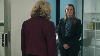 Hi, Steph. Hi,
Laura. PHONE RINGS - For Her Sins