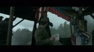 Hi What are you doing hereOfficially I'm not here at allThat was quite a performanceYeahI had to improvise a little bitThe crowds I'm used to are usually moretwelveI understand you're America's New HopeBond sales take a 10 bump in every state I visitIs - Captain America: The First Avenger