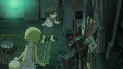 Hide him, quick! Leader's heading straight over here! - Made in Abyss: Journey's Dawn
