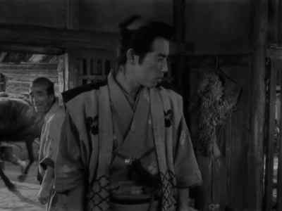 Hide just inside the door. - Seven Samurai