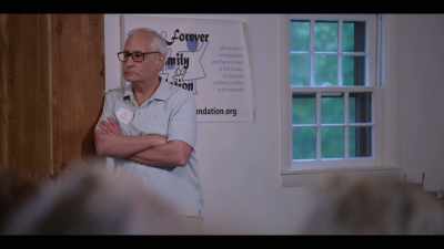 Hiding behind the wall here
is my other half, Bob Ginsberg. - Surviving Death
