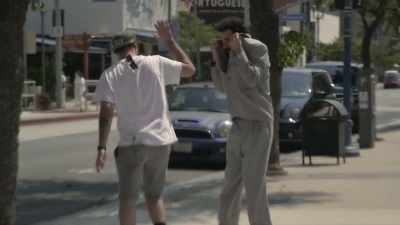 - High five.
- No, that's... - Borat Subsequent Moviefilm