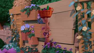 -Higher! Almost there!
-[grunts] - The Chicken Squad