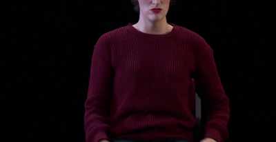Hilary's teeth are going again,
crashing against each other. - Great British Theatre