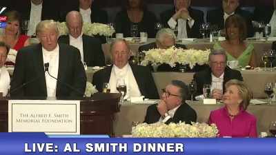 Hillary accidentally
bumped into me, - Trump: The Art of the Insult