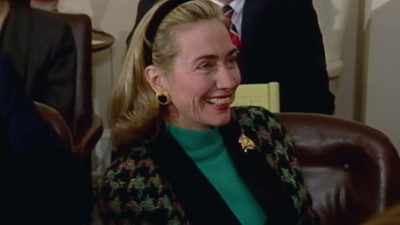 Hillary Clinton,
like her husband - The Clinton Affair