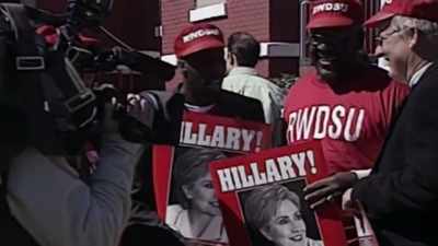 -Hillary!
-(CROWD CHEERING) - Obama: In Pursuit of a More Perfect Union