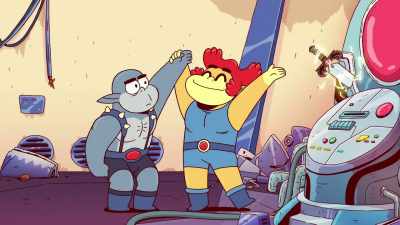 -Hip hip...
-[alarms blaring] - ThunderCats Roar