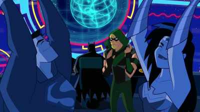 - Hip, hip, hooray!
- (COMPUTER BEEPS) - Justice League Action