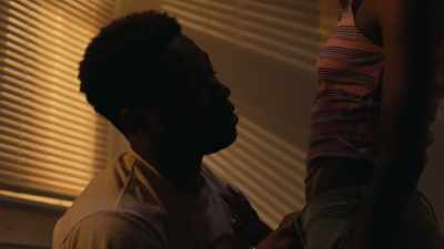 [hip-hop music playing
on stereo] - The Chi