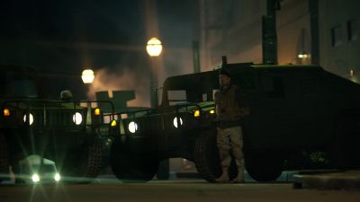 [hip hop song playing] - Black Lightning