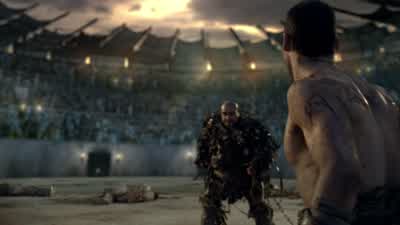 His armor gives pause. - Spartacus