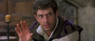 His best friend is killed in a duelby Ethel s brother or something His name is MercutioMercutio Good name - Shakespeare in Love
