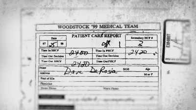 His body temperature rose
too high - Woodstock 99: Peace Love and Rage