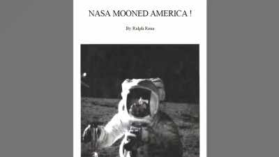His book was called
"NASA Mooned America. - American Moon