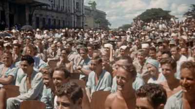 His comic
rubber-faced expressions - The Pacific War in Color