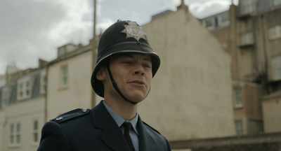 His eyes lit up when he saw my card - My Policeman