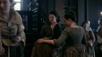 His father was being very rough with him. - Outlander