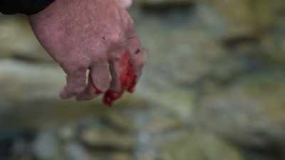 His feet were just, like,
deep red with blood. - Edge of the Earth