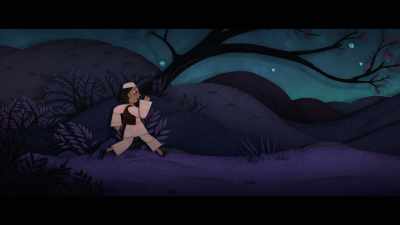 'His heart beating fast in fear, - The Breadwinner