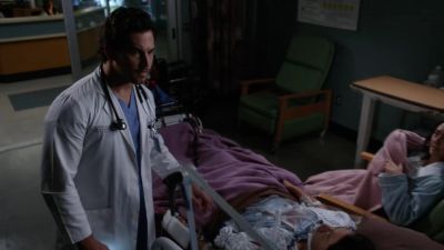 His heart.
What is it? What's wrong? - Grey's Anatomy