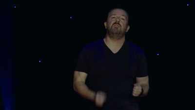 His little fucking dying words, - Ricky Gervais: Humanity