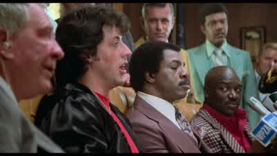 His lungs he's gonna punch outNow who's that Al CaponeI wouldn't sweat you - Rocky II