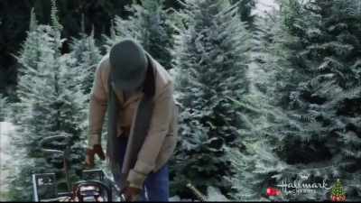 His mom does miraculous
things with trees, though. - Road to Christmas