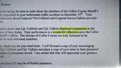 His personnel file contains
positive evaluations - Never Seen Again