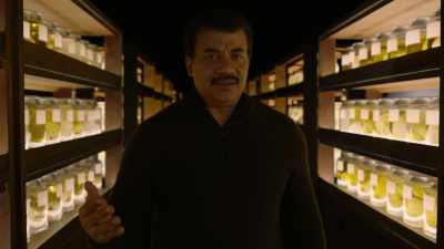 His right side had
become paralyzed, - Cosmos: Possible Worlds