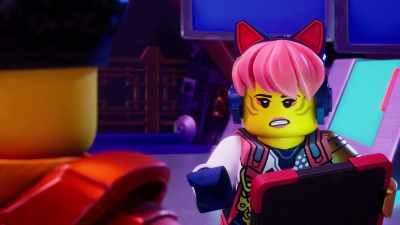 His theory that there's a ghost
haunting department stores - LEGO Ninjago: Dragons Rising