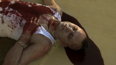 His throat's slit just
like Ryan Lester's. - CSI: Crime Scene Investigation