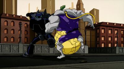 His weak spot. - The Batman