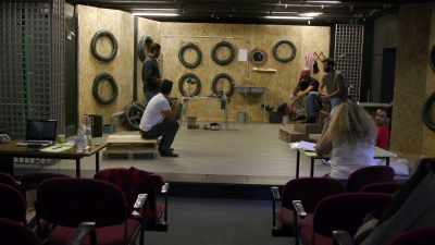 (Hisham rehearsing dialogue) - The Real Fauda