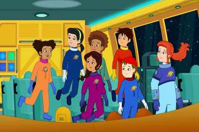 -[hisses]
-[satellite beeping] - The Magic School Bus Rides Again
