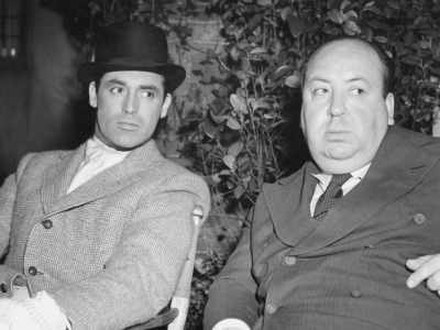 Hitchcock clearly
sees something very different - Becoming Cary Grant