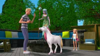 Hm. Hey, Chels,
who's your friend? - Barbie: A Touch of Magic