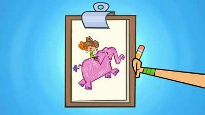 Hm... I drew me,
on an elephant - Total DramaRama