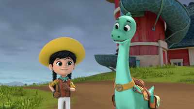 Hm... Oh, I have an idea! - Dino Ranch