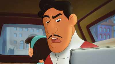 Hmm. Do you really think
a man wearing a hat like that - Curious George: Royal Monkey