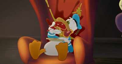 -Hmm.
-(Donald chomping) - Legend of the Three Caballeros