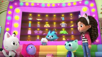 Hmm. I'll take
that adorable little kitty timer! - Gabby's Dollhouse
