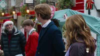 -Hmm.
-[laughs] You have a little... - A Royal Corgi Christmas